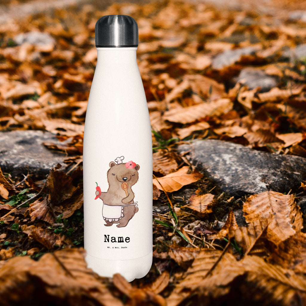 Personalisierte Thermosflasche Köchin mit Herz Personalisierte Isolierflasche, Personalisierte Thermoflasche, Personalisierte Trinkflasche, Trinkflasche Mit Namen, Wunschname, Bedrucken, Namensflasche, Beruf, Ausbildung, Jubiläum, Abschied, Rente, Kollege, Kollegin, Geschenk, Schenken, Arbeitskollege, Mitarbeiter, Firma, Danke, Dankeschön, Köchin, Chefköchin, Küchenchefin, Küchenmeisterin, Schiffsköchin, Sterneköchin, Fernsehköchin, Restaurant