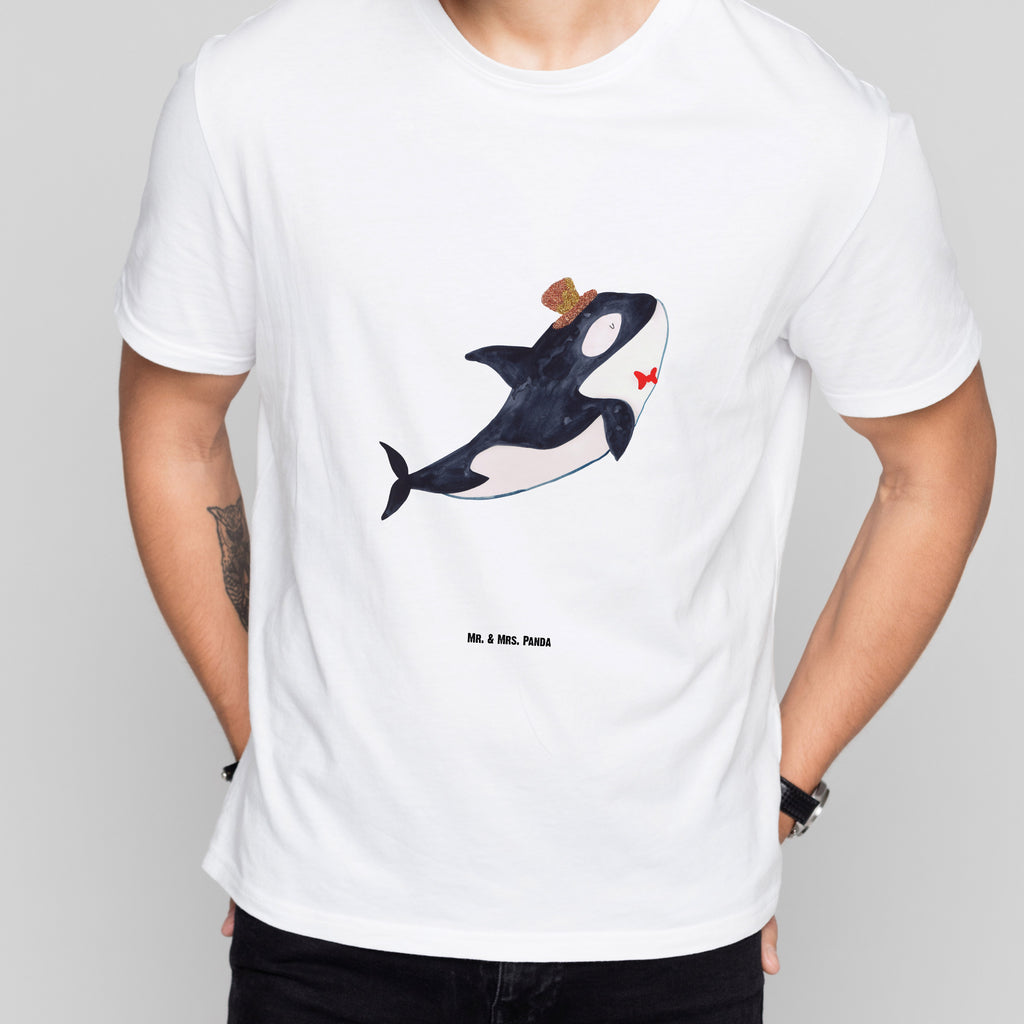 T-Shirt Standard Orca Zylinder T-Shirt, Shirt, Tshirt, Lustiges T-Shirt, T-Shirt mit Spruch, Party, Junggesellenabschied, Jubiläum, Geburstag, Herrn, Damen, Männer, Frauen, Schlafshirt, Nachthemd, Sprüche, Meerestiere, Meer, Urlaub, Narwal, Glitter, Konfetti, Glitzer, Geburtstag, Feier, Fete, Fest, Glückwunsch, Orca