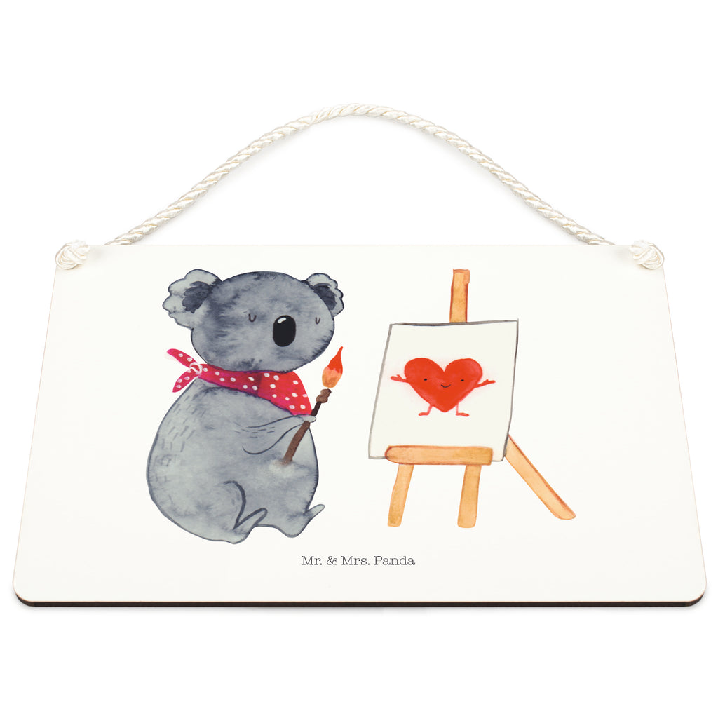 Deko Schild Koala Künstler Dekoschild, Deko Schild, Schild, Tür Schild, Türschild, Holzschild, Wandschild, Wanddeko, Koala, Koalabär, Liebe, Liebensbeweis, Liebesgeschenk, Gefühle, Künstler, zeichnen