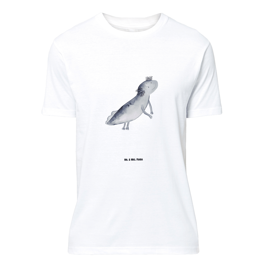 T-Shirt Standard Axolotl schwimmt T-Shirt, Shirt, Tshirt, Lustiges T-Shirt, T-Shirt mit Spruch, Party, Junggesellenabschied, Jubiläum, Geburstag, Herrn, Damen, Männer, Frauen, Schlafshirt, Nachthemd, Sprüche, Axolotl, Molch, Axolot, Schwanzlurch, Lurch, Lurche, Problem, Probleme, Lösungen, Motivation