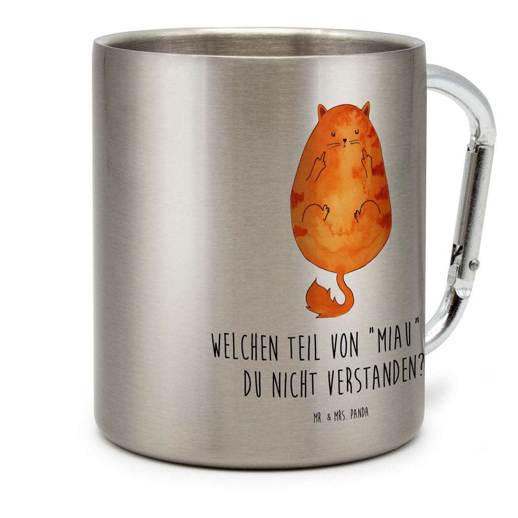 Edelstahlbecher Katze Mittelfinger Edelstahltasse, Karabiner, Edelstahlbecher, Outdoor, Camping, Tasse, Becher, Katze, Katzenmotiv, Katzenfan, Katzendeko, Katzenfreund, Katzenliebhaber, Katzenprodukte, Katzenartikel, Katzenaccessoires, Katzensouvenirs, Katzenliebhaberprodukte, Katzenmotive, Katzen, Kater, Mietze, Cat, Cats