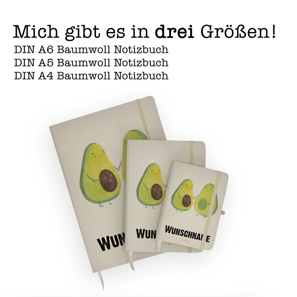 DIN A4 Personalisiertes Notizbuch Avocado Pärchen Personalisiertes Notizbuch, Notizbuch mit Namen, Notizbuch bedrucken, Personalisierung, Namensbuch, Namen, Avocado, Veggie, Vegan, Gesund, Avocuddle, Liebe, Schwangerschaft, Familie, Babyshower, Babyparty, Hochzeit, Kinder, Avocados, Geburt