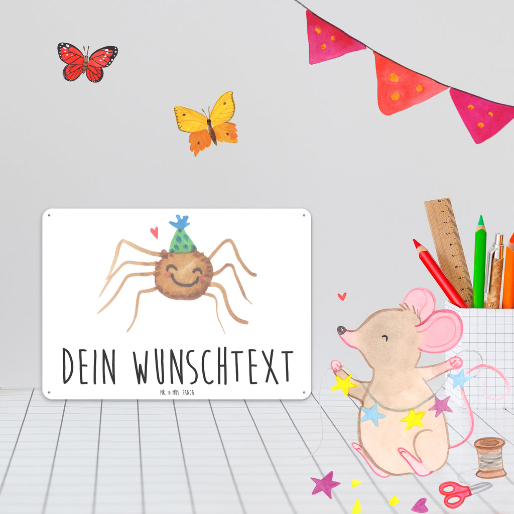 Personalisiertes Blechschild Spinne Agathe Party Blechschild, Metallschild, Geschenk Schild, Schild, Magnet-Metall-Schild, Deko Schild, Wandschild, Wand-Dekoration, Türschild, Spinne Agathe, Spinne, Agathe, Videos, Merchandise, Selbstliebe, Wunder, Motivation, Glück