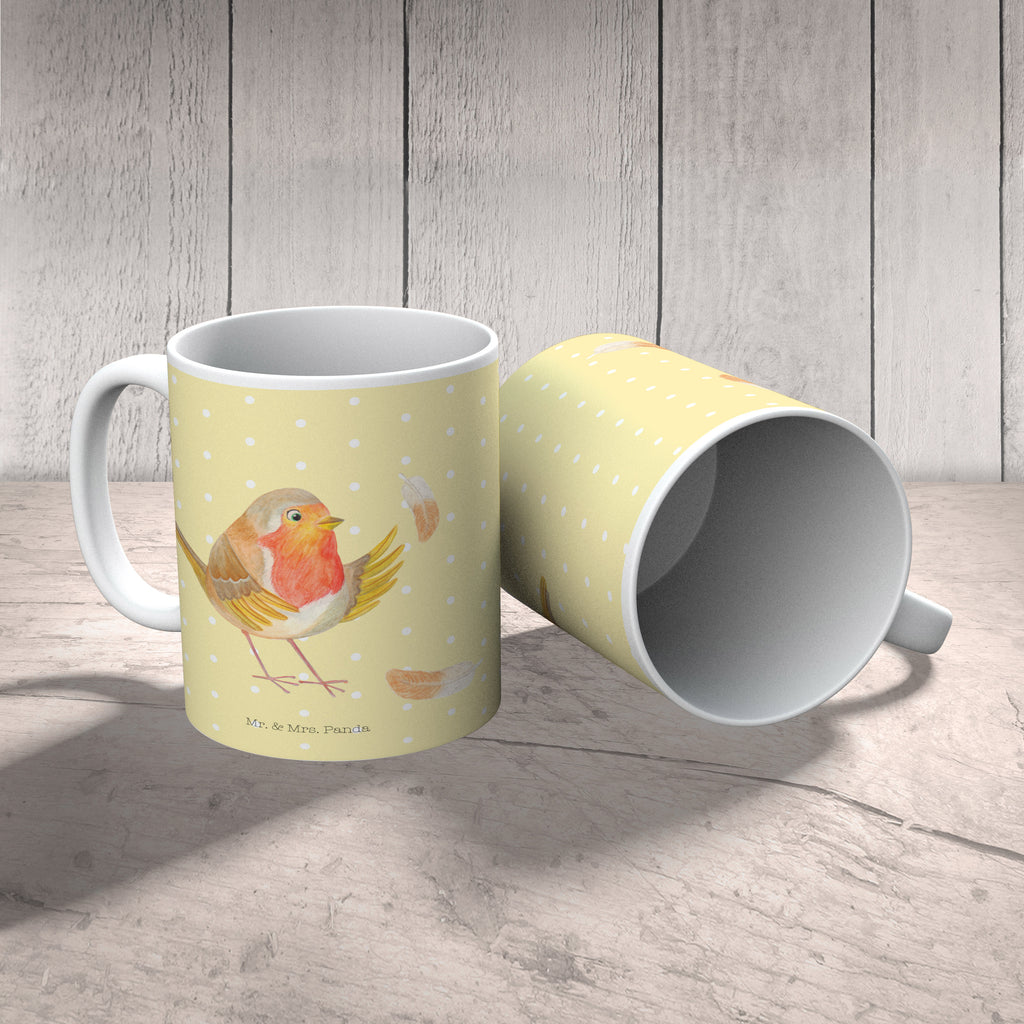 Tasse Rotkehlchen mit Federn Tasse, Kaffeetasse, Teetasse, Becher, Kaffeebecher, Teebecher, Keramiktasse, Porzellantasse, Büro Tasse, Geschenk Tasse, Tasse Sprüche, Tasse Motive, Tiermotive, Gute Laune, lustige Sprüche, Tiere, What if i fall, Rotkehlchen, Spruch Motivation, Spruch Mut, Vogel, Motivation Sprüche, Motivationsbilder, fliegen