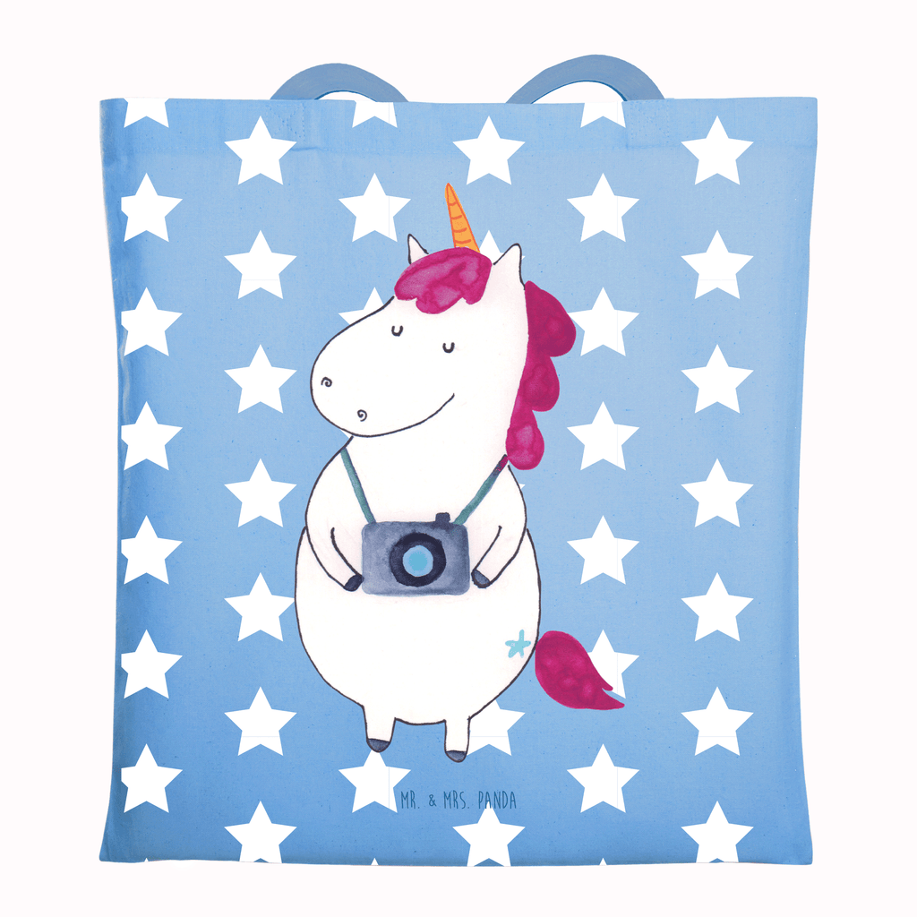 Tragetasche Einhorn Fotograf Beuteltasche, Beutel, Einkaufstasche, Jutebeutel, Stoffbeutel, Tasche, Shopper, Umhängetasche, Strandtasche, Schultertasche, Stofftasche, Tragetasche, Badetasche, Jutetasche, Einkaufstüte, Laptoptasche, Einhorn, Einhörner, Einhorn Deko, Pegasus, Unicorn, Fotograf, Fotografie, Kamera, Reisen, Weltreise, Weltenbummler, Urlaub, Tourist, Kurztrip, Reise, Städtereise