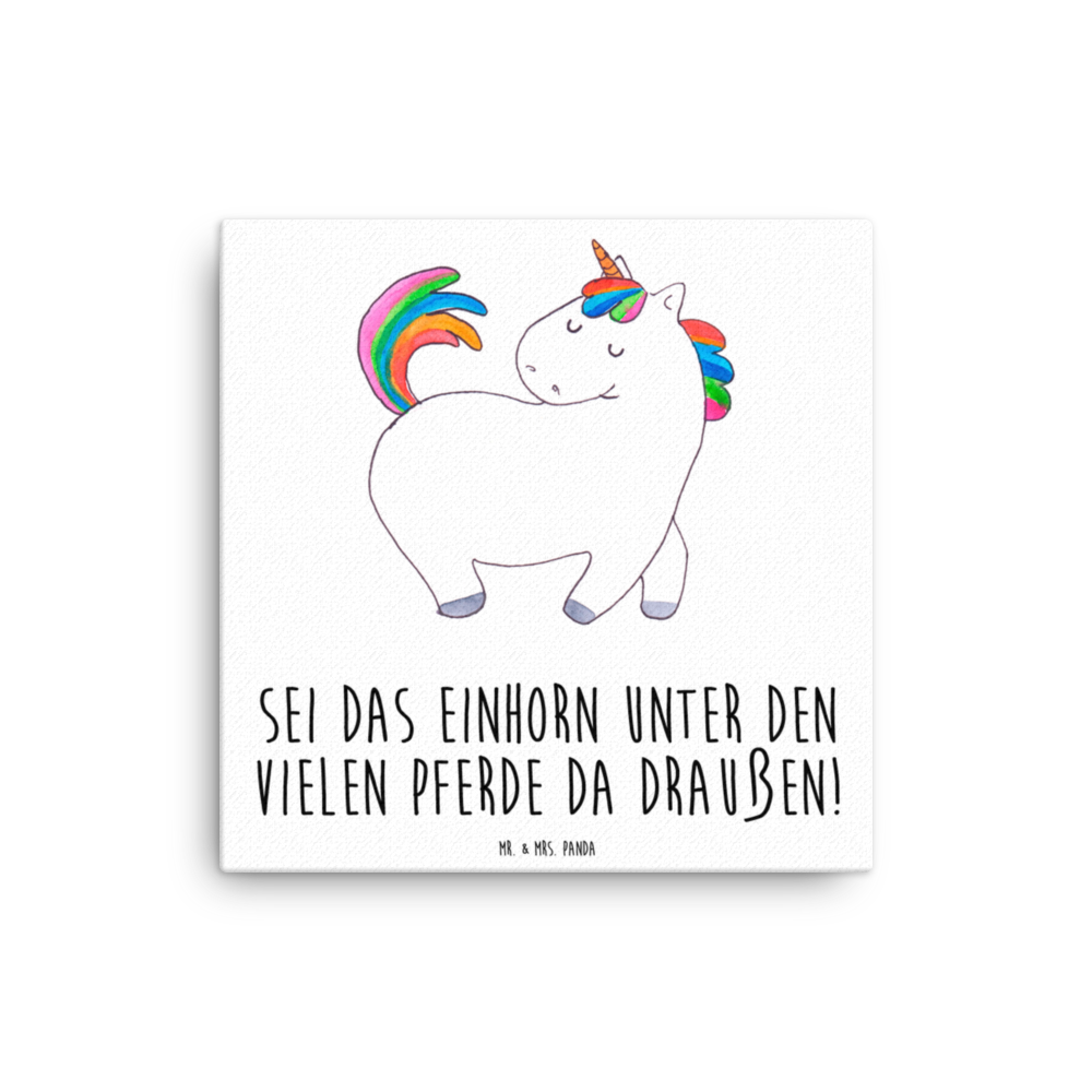 Leinwand Bild Einhorn stolzierend Leinwand, Bild, Kunstdruck, Wanddeko, Dekoration, Einhorn, Einhörner, Einhorn Deko, Pegasus, Unicorn, stolz, anders, bunt, Pferd, Reiter, Reiten, Freundin, Geschenk