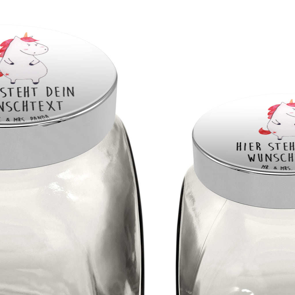 Personalisiertes Bonbonglas Einhorn wütend Vorratsdose, Vorratsbehälter, Süßigkeitenglas, Süßigkeitendose, Kaffeedose, Müslidose, Teedose, Keksbehälter, Keksedose, Glasdose, Glasbälter, Vorratsglas, Küchenbehälter, Aufbewahrungsdose, Aufbewahungsglas, Gewürzdose, Küchenorganizer, Snackdose, Einhorn, Einhörner, Einhorn Deko, Pegasus, Unicorn, Realität, Ansage, lustlos, nein, Büro, Arbeit, wütend, dumme Fragen, lustig, Spaß, Geschenk