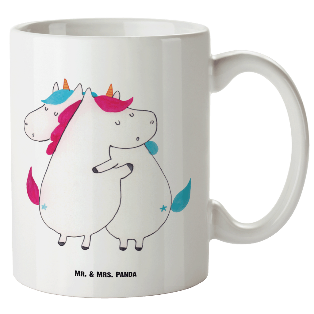 XL Tasse Einhörner Umarmen XL Tasse, Große Tasse, Grosse Kaffeetasse, XL Becher, XL Teetasse, spülmaschinenfest, Jumbo Tasse, Groß, Einhorn, Einhörner, Einhorn Deko, Pegasus, Unicorn, Freundinnen, Freundin, BFF, Schwester, Schwestern, Familie, Geschwister, Sister, Liebe