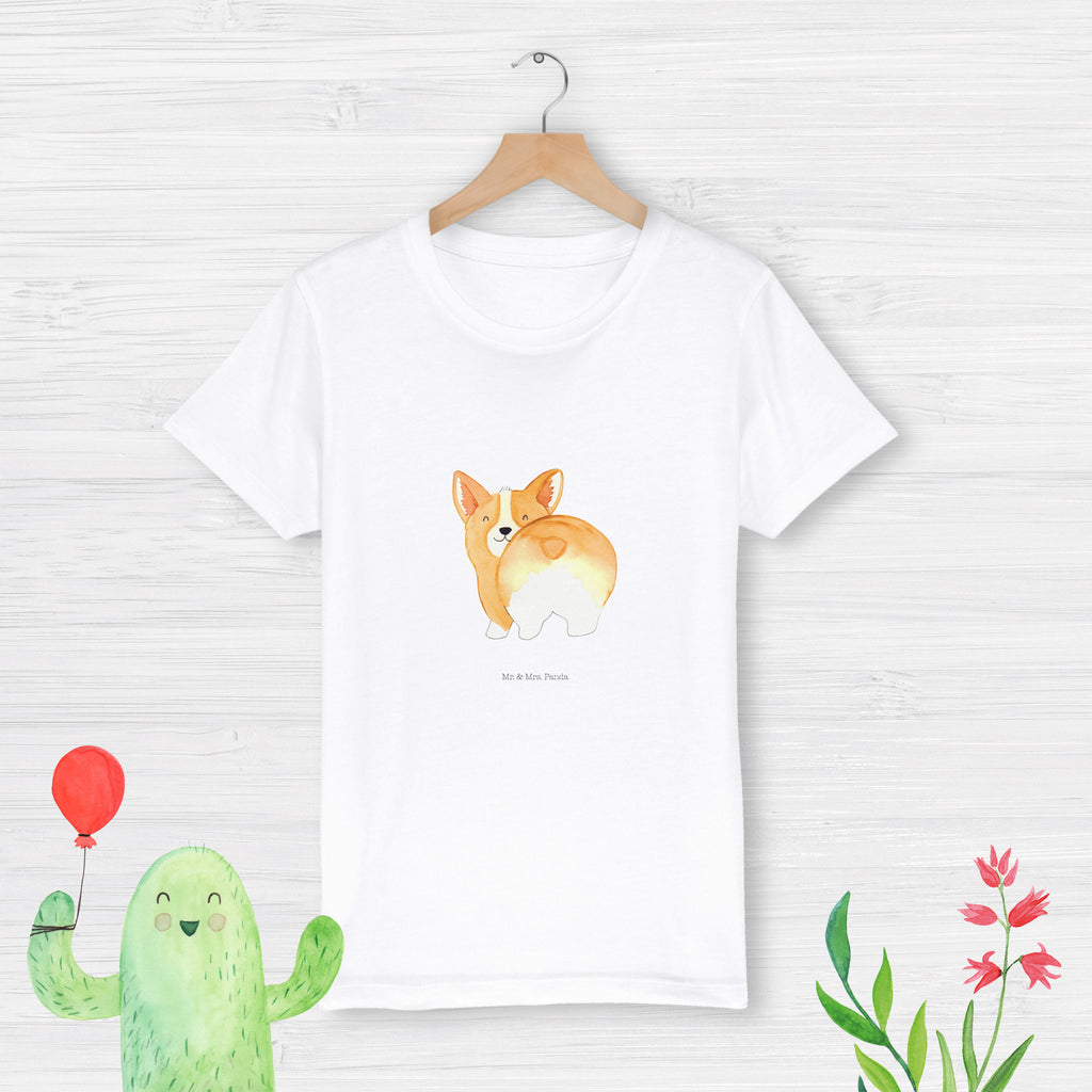 Organic Kinder T-Shirt Wüstenfuchs Blumen Kinder T-Shirt, Kinder T-Shirt Mädchen, Kinder T-Shirt Jungen, Afrika, Wildtiere, Wüste, Wüstenfuchs, Blumen, Blumenkranz, Glücklich