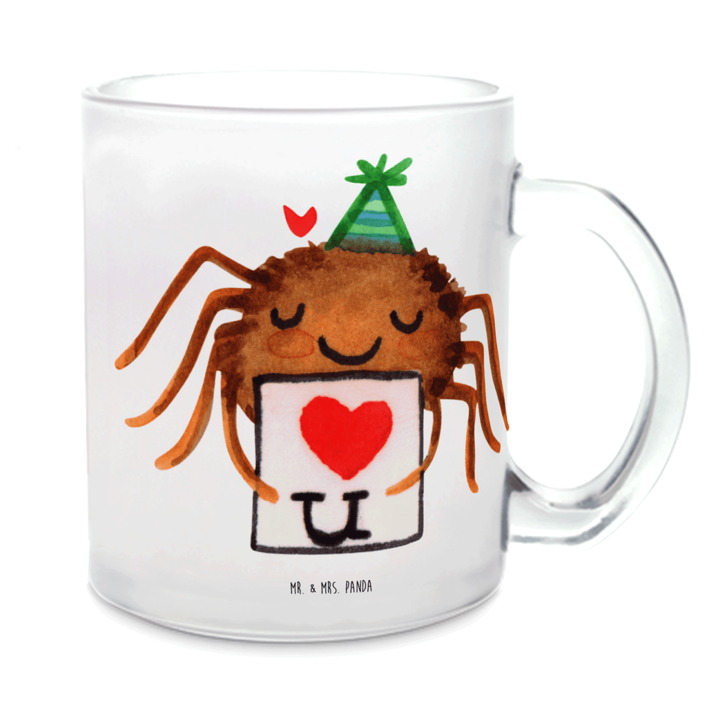 Teetasse Spinne Agathe Brief Teetasse, Teeglas, Teebecher, Tasse mit Henkel, Tasse, Glas Teetasse, Teetasse aus Glas, Spinne Agathe, Spinne, Agathe, Videos, Merchandise, Liebesbeweis, Ich Liebe dich, Heiratsantrag, Verliebt, Liebespaar, Liebesgeschenk, Treuebeweis, Treuetest