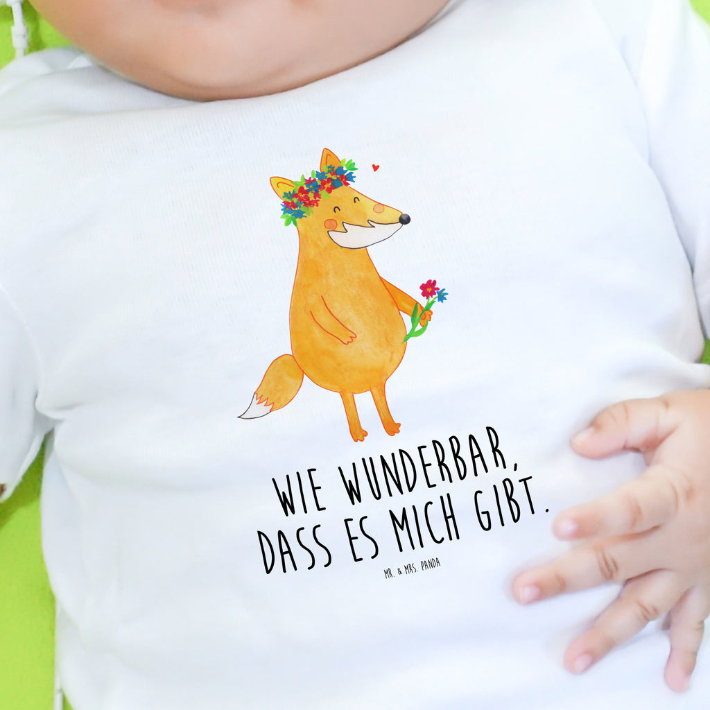 Organic Baby Shirt Fuchs Blumen Baby T-Shirt, Jungen Baby T-Shirt, Mädchen Baby T-Shirt, Shirt, Fuchs, Füchse, Fox, Liebe, Freundin, Fuchsmädchen, Blumenmädchen, Freundinnen, Liebesbeweis, Blume, Blumen, Motivation, Freude, ich, mich, Selbstliebe