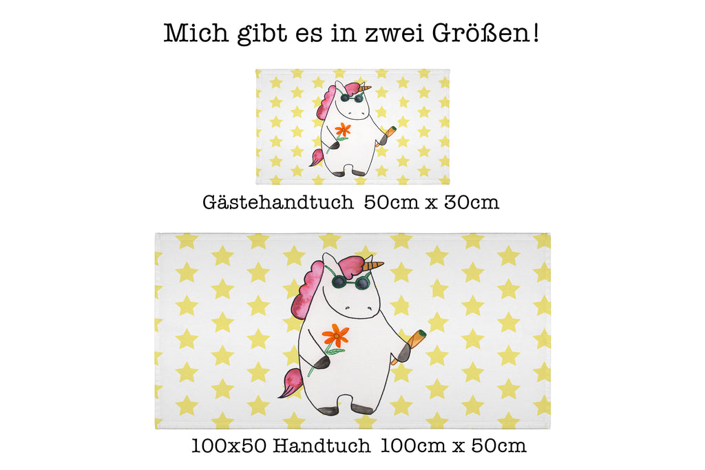 Handtuch Einhorn Woodstock Gästetuch, Reisehandtuch, Sport Handtuch, Frottier, Kinder Handtuch, Einhorn, Einhörner, Einhorn Deko, Pegasus, Unicorn, Kiffen, Joint, Zigarette, Alkohol, Party, Spaß. lustig, witzig, Woodstock