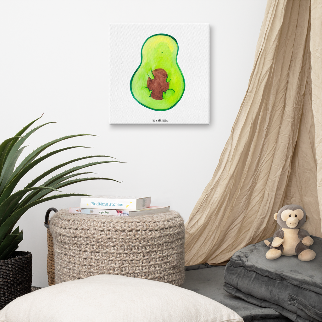 Leinwand Bild Avocado Kern Leinwand, Bild, Kunstdruck, Wanddeko, Dekoration, Avocado, Veggie, Vegan, Gesund, Avokado, Avocadokern, Kern, Pflanze, Spruch Leben