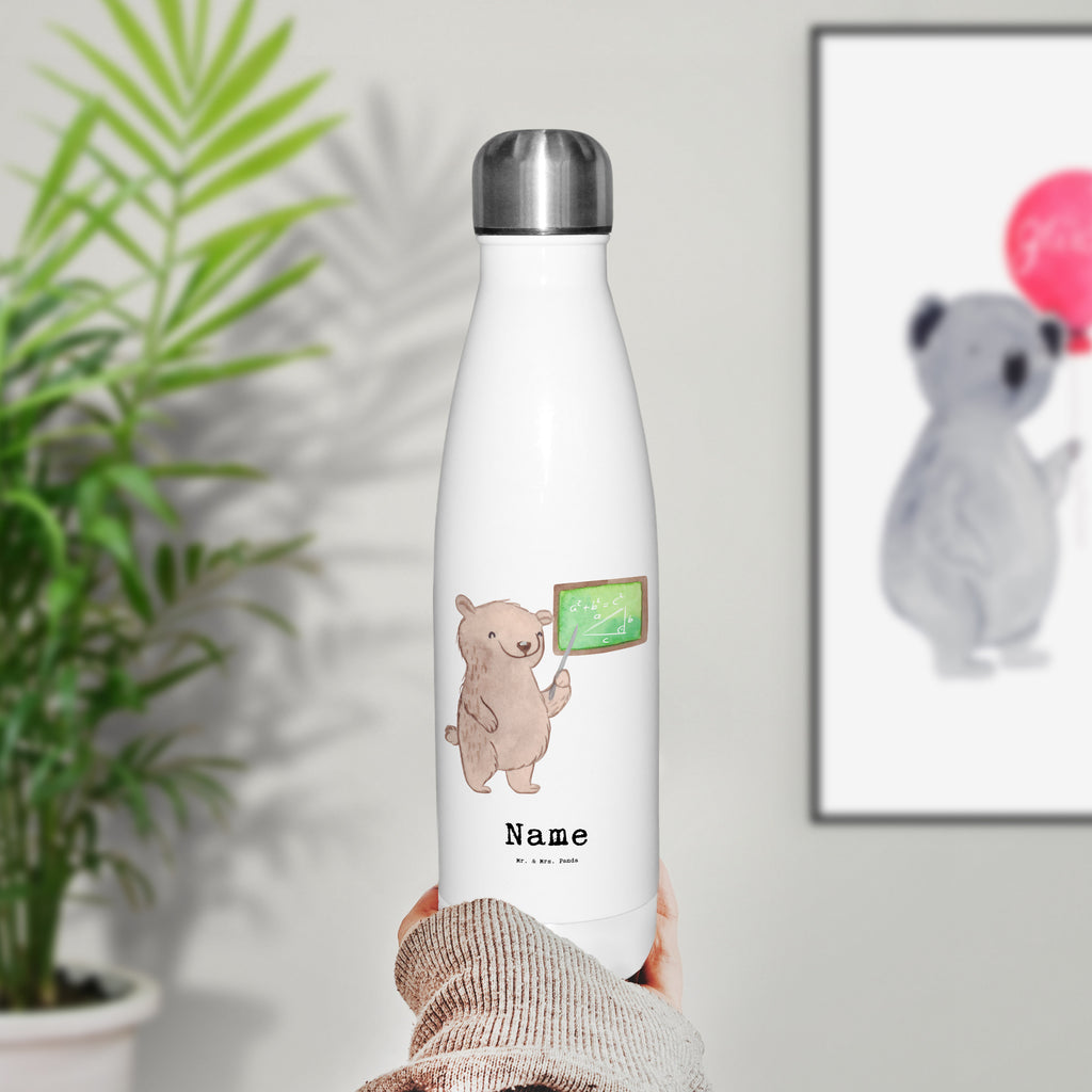 Personalisierte Thermosflasche Mathematiker mit Herz Personalisierte Isolierflasche, Personalisierte Thermoflasche, Personalisierte Trinkflasche, Trinkflasche Mit Namen, Wunschname, Bedrucken, Namensflasche, Beruf, Ausbildung, Jubiläum, Abschied, Rente, Kollege, Kollegin, Geschenk, Schenken, Arbeitskollege, Mitarbeiter, Firma, Danke, Dankeschön, Mathematiker, Mathematik Studium, Student Mathe, Bachelor, Master, Rechenkünstler, Zahlenmensch