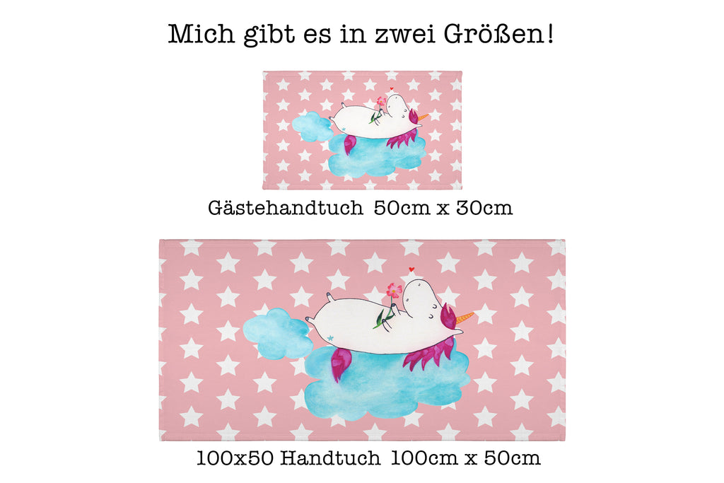 Handtuch Einhorn verliebt auf Wolke Gästetuch, Reisehandtuch, Sport Handtuch, Frottier, Kinder Handtuch, Einhorn, Einhörner, Einhorn Deko, Pegasus, Unicorn, verliebt, Liebe, Liebesbeweis, Freundin, Wolke