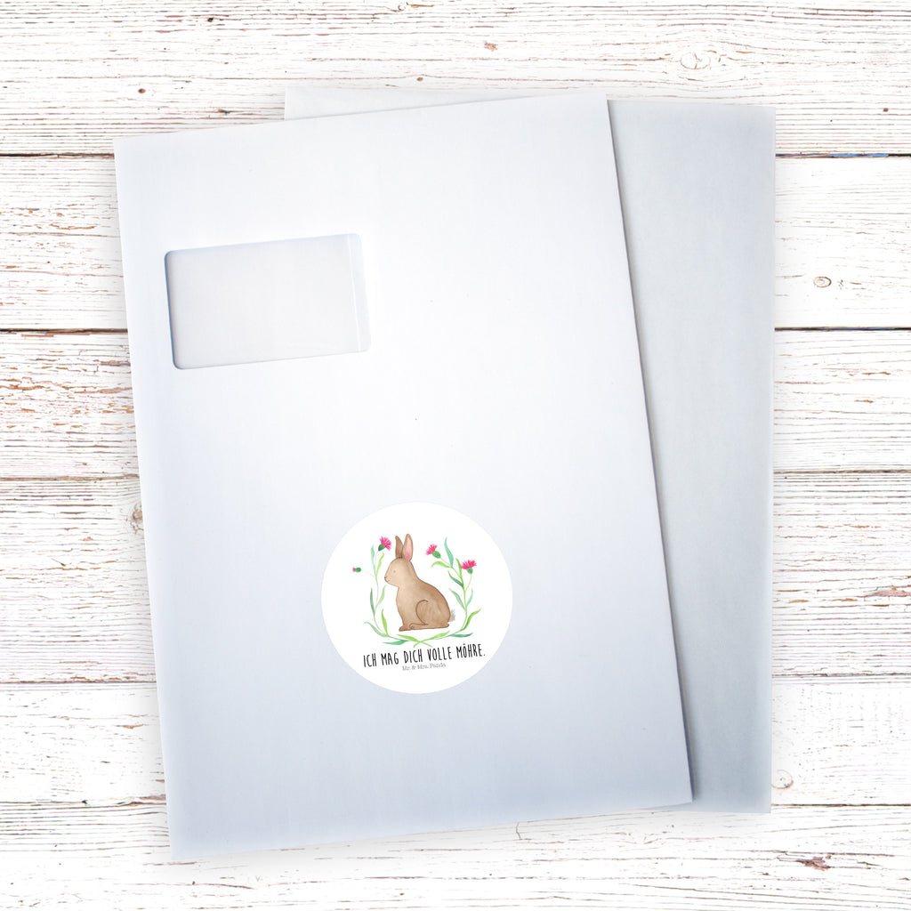 Rund Aufkleber Hase sitzend Sticker, Aufkleber, Etikett, Ostern, Osterhase, Ostergeschenke, Osternest, Osterdeko, Geschenke zu Ostern, Ostern Geschenk, Ostergeschenke Kinder, Ostern Kinder, Frohe Ostern, Ostergrüße, Osterblume, Liebe, Grüße, Hase, Kaninchen