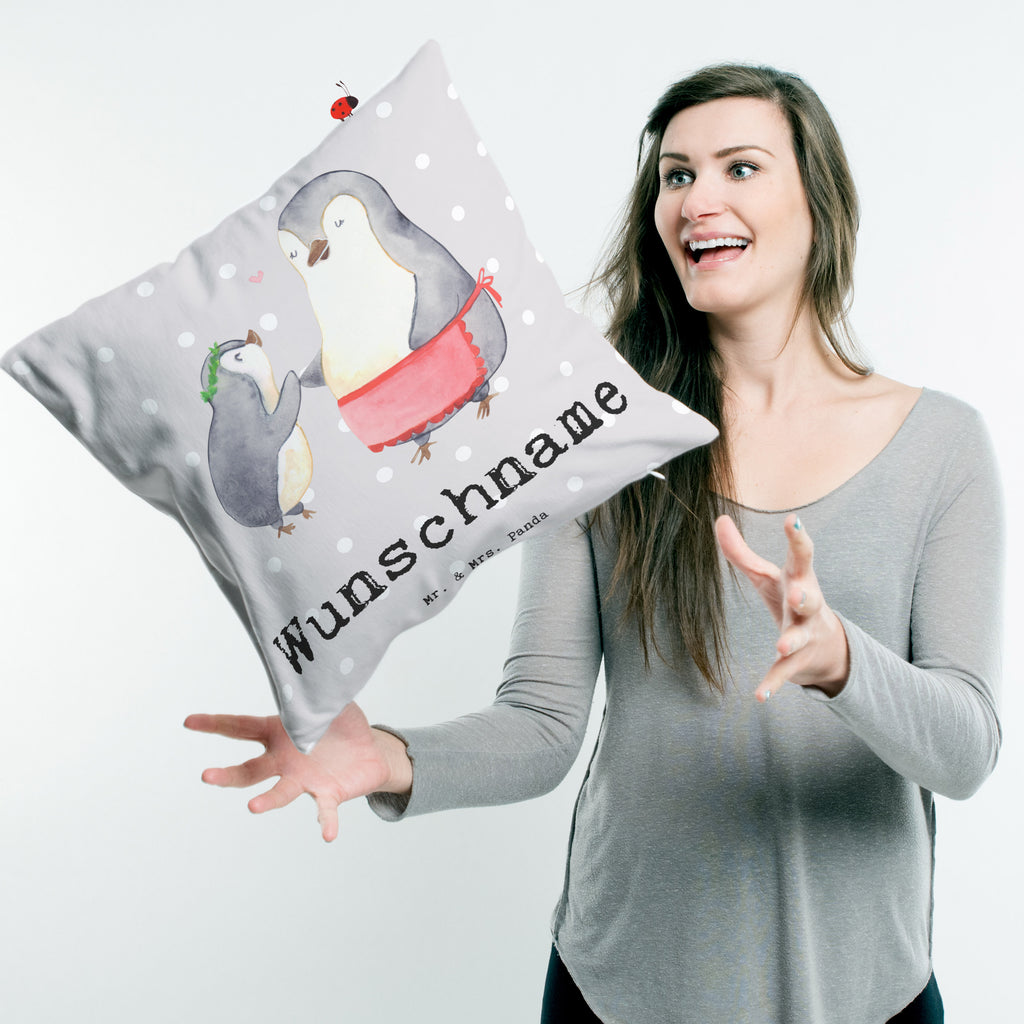 Personalisiertes Kissen Pinguin Beste Mutti der Welt Kissen, personalisiert, Name, Wunschname, bedrucken, Kopfkissen, für, Dankeschön, Geschenk, Schenken, Geburtstag, Geburtstagsgeschenk, Geschenkidee, Danke, Bedanken, Mitbringsel, Freude machen, Geschenktipp, Mama, Mami, Mutter, Muttertag, Mutti, Ma, Tochter, Sohn, Beste Mama, Beste, Supermama