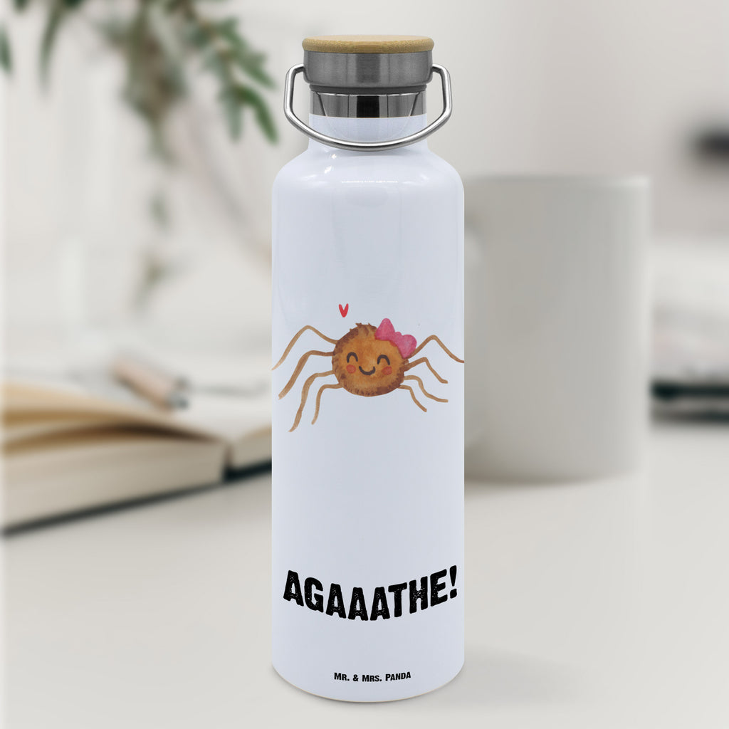 Trinkflasche Spinne Agathe Freude Thermosflasche, Isolierflasche, Edelstahl, Trinkflasche, isoliert, Wamrhaltefunktion, Sportflasche, Flasche zum Sport, Sportlerflasche, Spinne Agathe, Spinne, Agathe, Videos, Merchandise, Viral, Viraler Hit, Trend, Beliebte Spinne