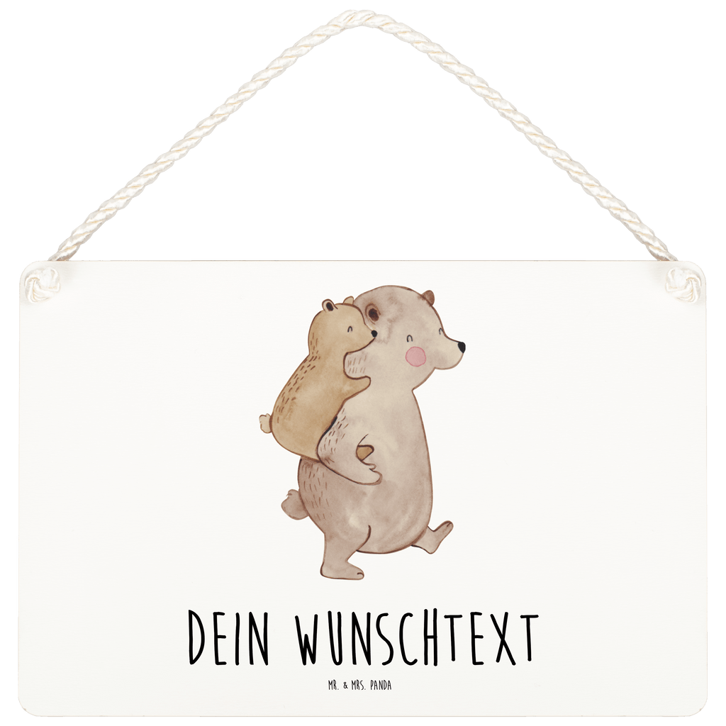 Personalisiertes Deko Schild Papa Bär Dekoschild, Deko Schild, Schild, Tür Schild, Türschild, Holzschild, Wandschild, Wanddeko, Familie, Vatertag, Muttertag, Bruder, Schwester, Mama, Papa, Oma, Opa, Geschenk, Vater, Papi, Vati, Onkel, Geburtstag