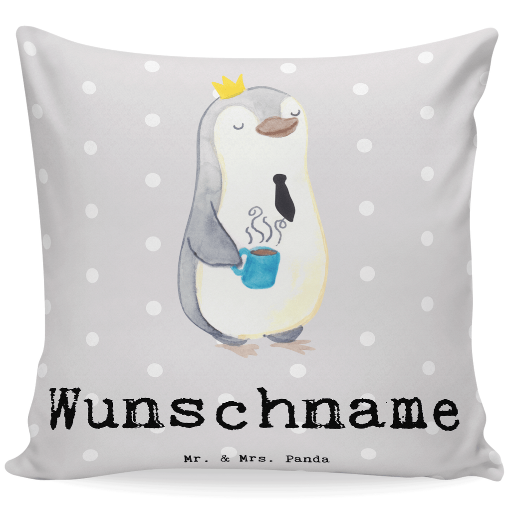 Personalisiertes Kissen Pinguin Bester Abteilungsleiter der Welt Kissen, personalisiert, Name, Wunschname, bedrucken, Kopfkissen, für, Dankeschön, Geschenk, Schenken, Geburtstag, Geburtstagsgeschenk, Geschenkidee, Danke, Bedanken, Mitbringsel, Freude machen, Geschenktipp, Abteilungsleiter, Leiter, Geschäftsführer, Vorgesetzter, Kollege, Arbeit, Büro, Abschiedsgeschenk, Ruhestand, Abschied, Chef