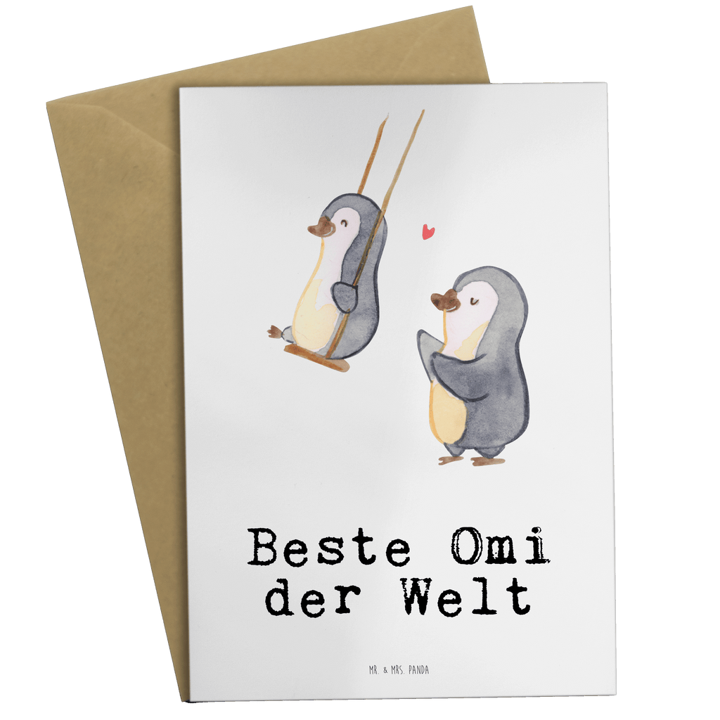 Grußkarte Pinguin Beste Omi der Welt Grußkarte, Klappkarte, Einladungskarte, Glückwunschkarte, Hochzeitskarte, Geburtstagskarte, Karte, Ansichtskarten, für, Dankeschön, Geschenk, Schenken, Geburtstag, Geburtstagsgeschenk, Geschenkidee, Danke, Bedanken, Mitbringsel, Freude machen, Geschenktipp, Großmutter, Oma, Omi, Großpapa, Großmama, Enkel, Enkelin, Enkelkind, Kleinigkeit, Ommi, Omma, Bester