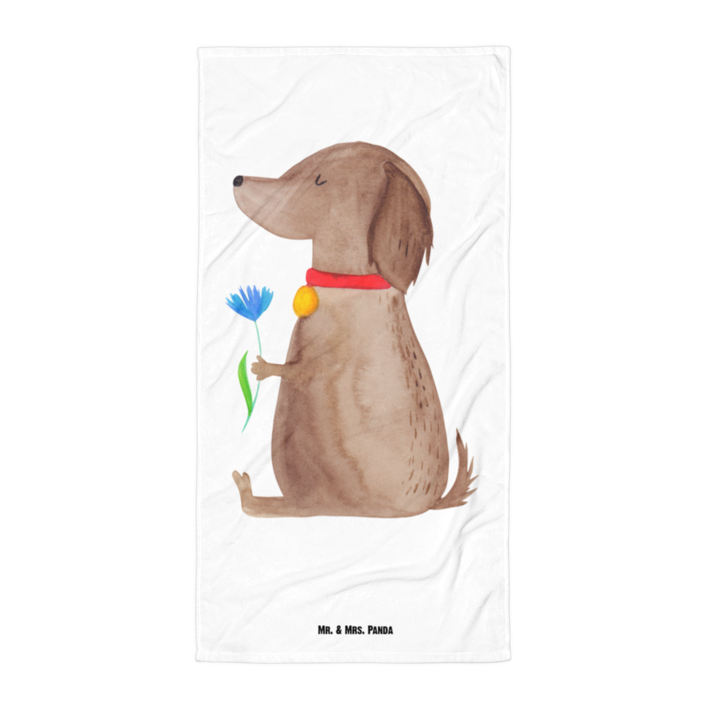 XL Badehandtuch Hund Blume Handtuch, Badetuch, Duschtuch, Strandtuch, Saunatuch, Hund, Hundemotiv, Haustier, Hunderasse, Tierliebhaber, Hundebesitzer, Sprüche, Hunde, Frauchen, Hundeliebe