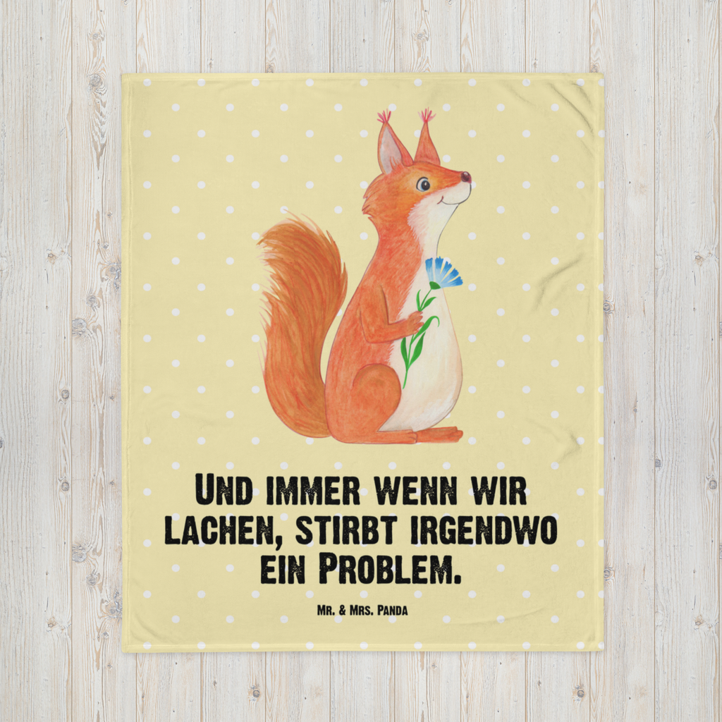 Kuscheldecke Eichhörnchen Blume Decke, Wohndecke, Tagesdecke, Wolldecke, Sofadecke, Tiermotive, Gute Laune, lustige Sprüche, Tiere, Eichhörnchen, Eichhorn, Spruch positiv, Lachen, Spaß, Motivation Sprüche, Motivation Bilder, glücklich Spruch, Spruch Deko