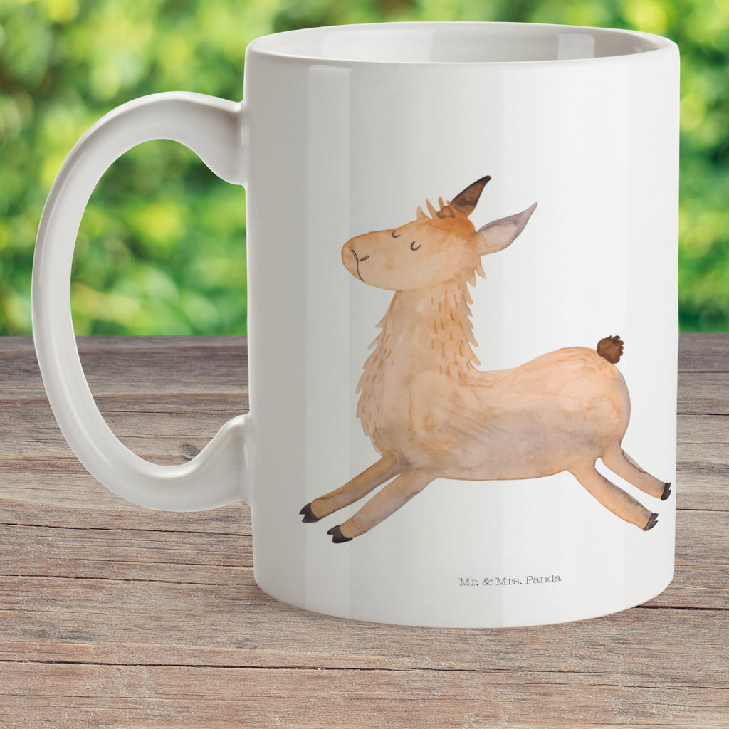 Kindertasse Lama springend Kindertasse, Kinder Tasse, Kunststoff Tasse, Kindergarten Tasse, Trinkbecher, Camping Becher, Kaffeetasse, Kunststoffbecher, Kindergartenbecher, Outdoorgeschirr, Kunststoffgeschirr, Reisebecher, Reisetasse, Kinderbecher, Bruchfeste Tasse, Bruchsichere Tasse, Plastik Tasse, Plastiktasse, Lama, Alpaka, Lamas, Lieblingstag, Happy day, fröhlich, Glück, Freundin, Liebeskummer, Neustart, guten Morgen, Start, Prüfung, Abitur