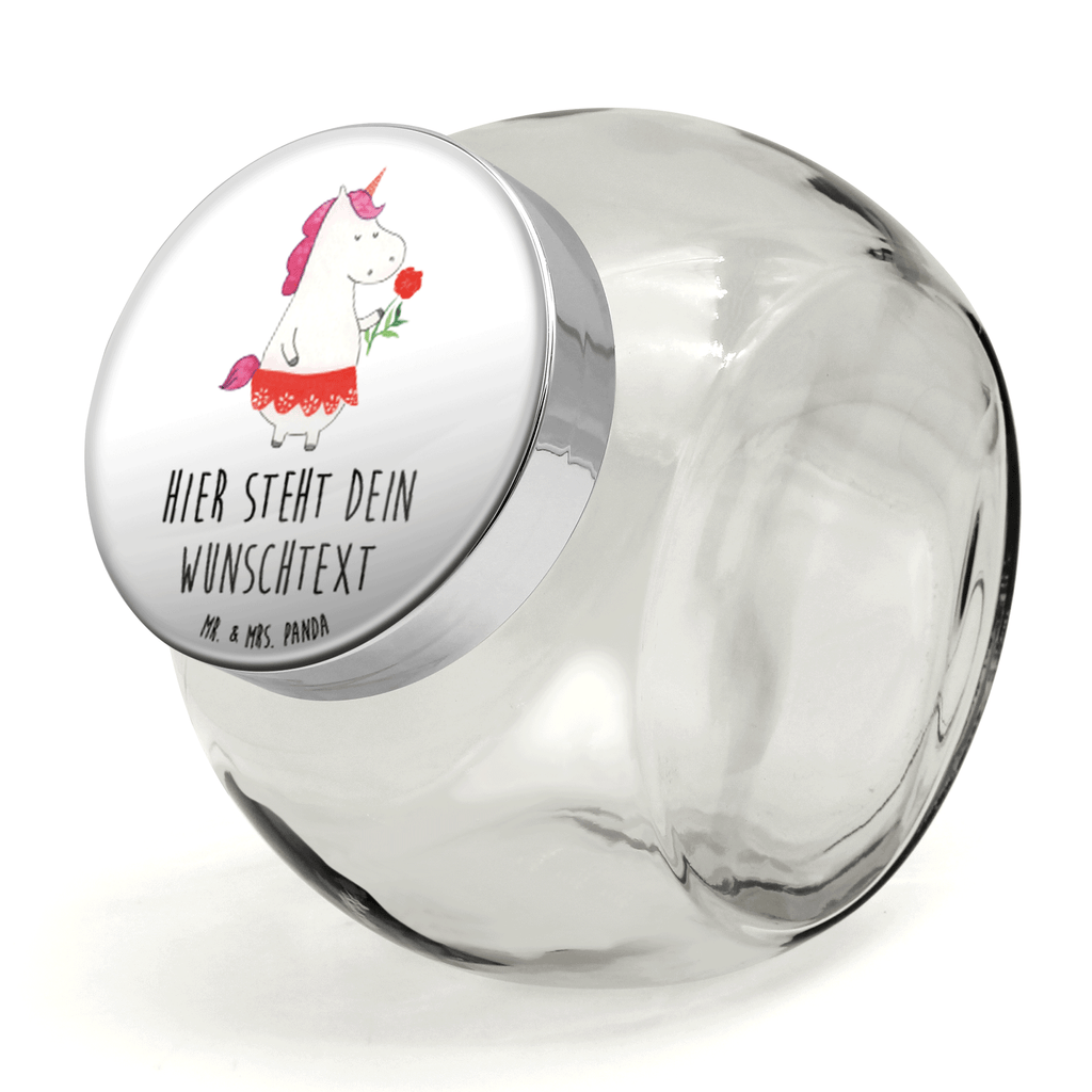 Personalisiertes Bonbonglas Einhorn Dame Vorratsdose, Vorratsbehälter, Süßigkeitenglas, Süßigkeitendose, Kaffeedose, Müslidose, Teedose, Keksbehälter, Keksedose, Glasdose, Glasbälter, Vorratsglas, Küchenbehälter, Aufbewahrungsdose, Aufbewahungsglas, Gewürzdose, Küchenorganizer, Snackdose, Einhorn, Einhörner, Einhorn Deko, Pegasus, Unicorn, Dame, Lady, feine Dame, Freundin, Frau, Bachelor, Bachelorette, Abfuhr, Schluss machen, Trennung