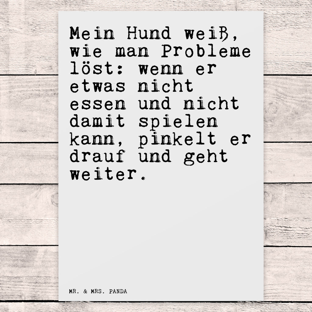 Postkarte Mein Hund weiß, wie... Postkarte, Karte, Geschenkkarte, Grußkarte, Einladung, Ansichtskarte, Geburtstagskarte, Einladungskarte, Dankeskarte, Ansichtskarten, Einladung Geburtstag, Einladungskarten Geburtstag, Spruch, Sprüche, lustige Sprüche, Weisheiten, Zitate, Spruch Geschenke, Spruch Sprüche Weisheiten Zitate Lustig Weisheit Worte