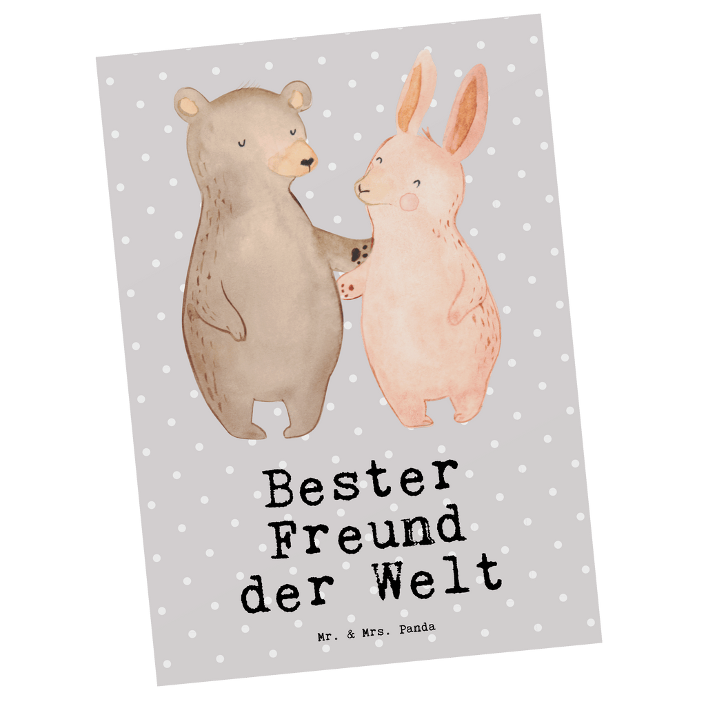 Postkarte Hase Bester Freund der Welt Postkarte, Karte, Geschenkkarte, Grußkarte, Einladung, Ansichtskarte, Geburtstagskarte, Einladungskarte, Dankeskarte, Ansichtskarten, Einladung Geburtstag, Einladungskarten Geburtstag, für, Dankeschön, Geschenk, Schenken, Geburtstag, Geburtstagsgeschenk, Geschenkidee, Danke, Bedanken, Mitbringsel, Freude machen, Geschenktipp, Freund, Mann, Ehemann, Kumpel, Bro, Lebensgefährte, Partner, Lieblingsmensch, Liebe, Herz, Love