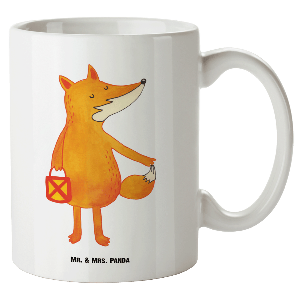 XL Tasse Fuchs Laterne XL Tasse, Große Tasse, Grosse Kaffeetasse, XL Becher, XL Teetasse, spülmaschinenfest, Jumbo Tasse, Groß, Fuchs, Füchse, Spruch trösten, Liebeskummer Spruch, Laterne, Sankt Martin, Laternenumzug, Aufmuntern, Cäsar Otto Hugo Flaischlen