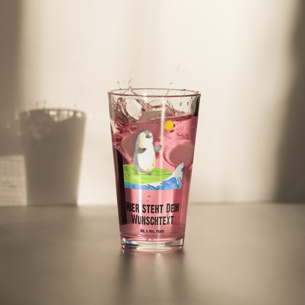 Personalisiertes Trinkglas Pinguin Surfer Personalisiertes Trinkglas, Personalisiertes Glas, Personalisiertes Pint Glas, Personalisiertes Bierglas, Personalisiertes Cocktail Glas, Personalisiertes Wasserglas, Glas mit Namen, Glas selber bedrucken, Wunschtext, Selbst drucken, Wunschname, Pinguin, Pinguine, surfen, Surfer, Hawaii, Urlaub, Wellen, Wellen reiten, Portugal