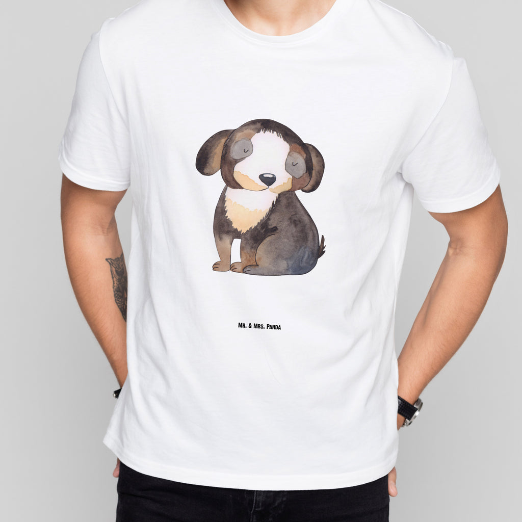 T-Shirt Standard Hund entspannt T-Shirt, Shirt, Tshirt, Lustiges T-Shirt, T-Shirt mit Spruch, Party, Junggesellenabschied, Jubiläum, Geburstag, Herrn, Damen, Männer, Frauen, Schlafshirt, Nachthemd, Sprüche, Hund, Hundemotiv, Haustier, Hunderasse, Tierliebhaber, Hundebesitzer, schwarzer Hund, Hundeliebe, Liebe, Hundeglück