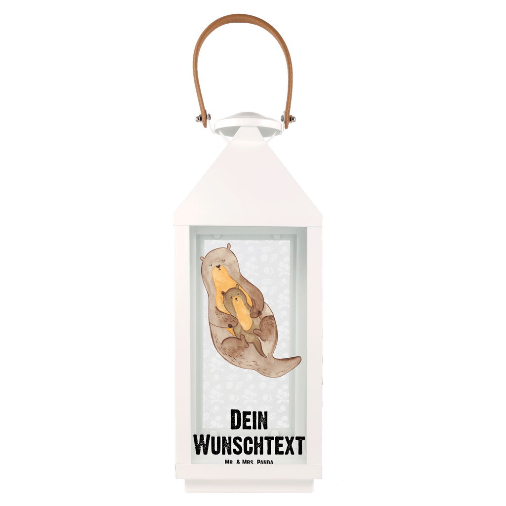 Personalisierte Deko Laterne Otter mit Kind Gartenlampe, Gartenleuchte, Gartendekoration, Gartenlicht, Laterne kleine Laternen, XXL Laternen, Laterne groß, Otter, Fischotter, Seeotter, Otter Seeotter See Otter