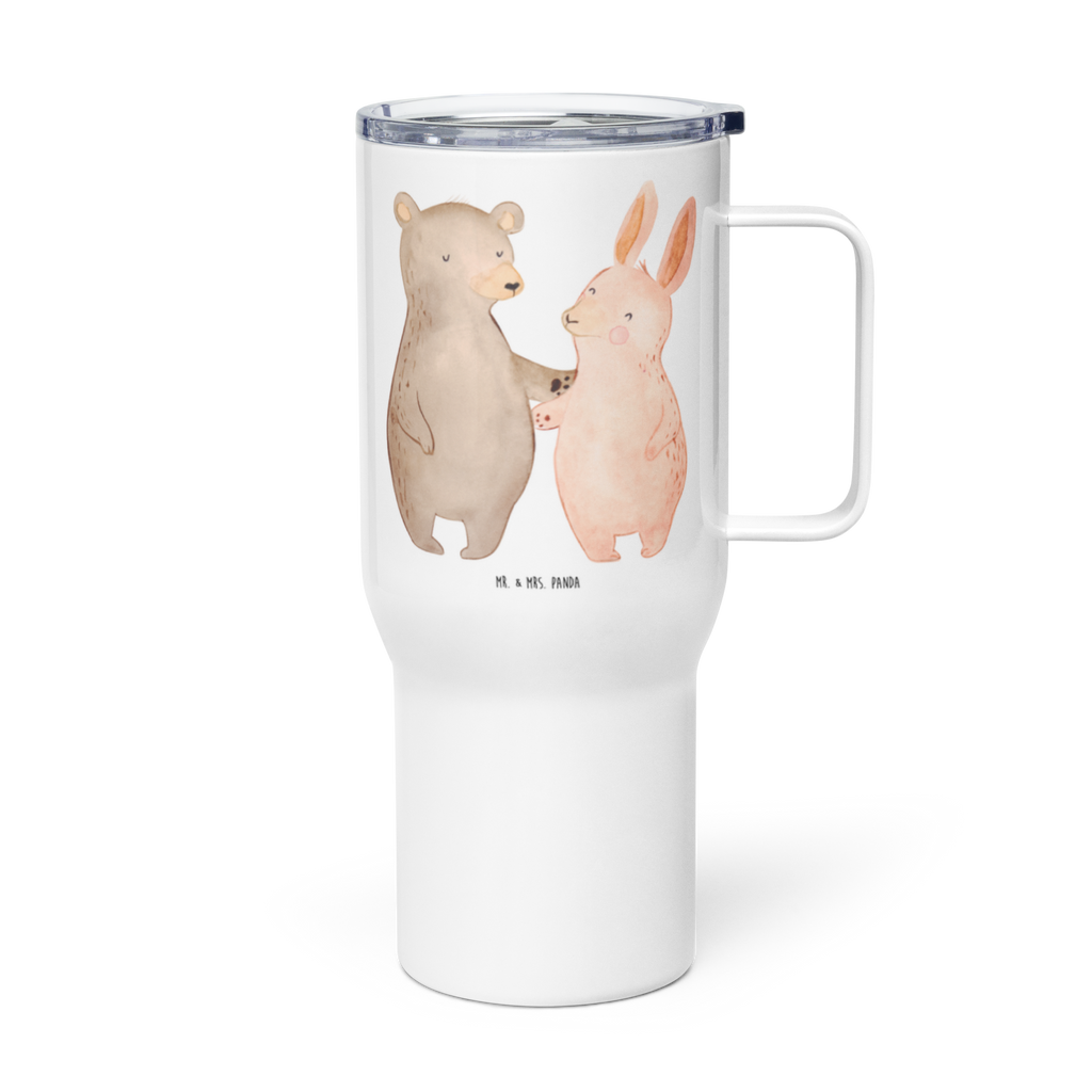 XXL Thermobecher Bär und Hase Umarmen Thermobecher, XL Thermobecher, Reisebecher, XL Reisetasse, Großer Thermobecher, Autobecher, Jumbo Becher, Liebe, Partner, Freund, Freundin, Ehemann, Ehefrau, Heiraten, Verlobung, Heiratsantrag, Liebesgeschenk, Jahrestag, Hocheitstag, Freunde, bester Freund, Hase, Bär, Bärchen, best friends