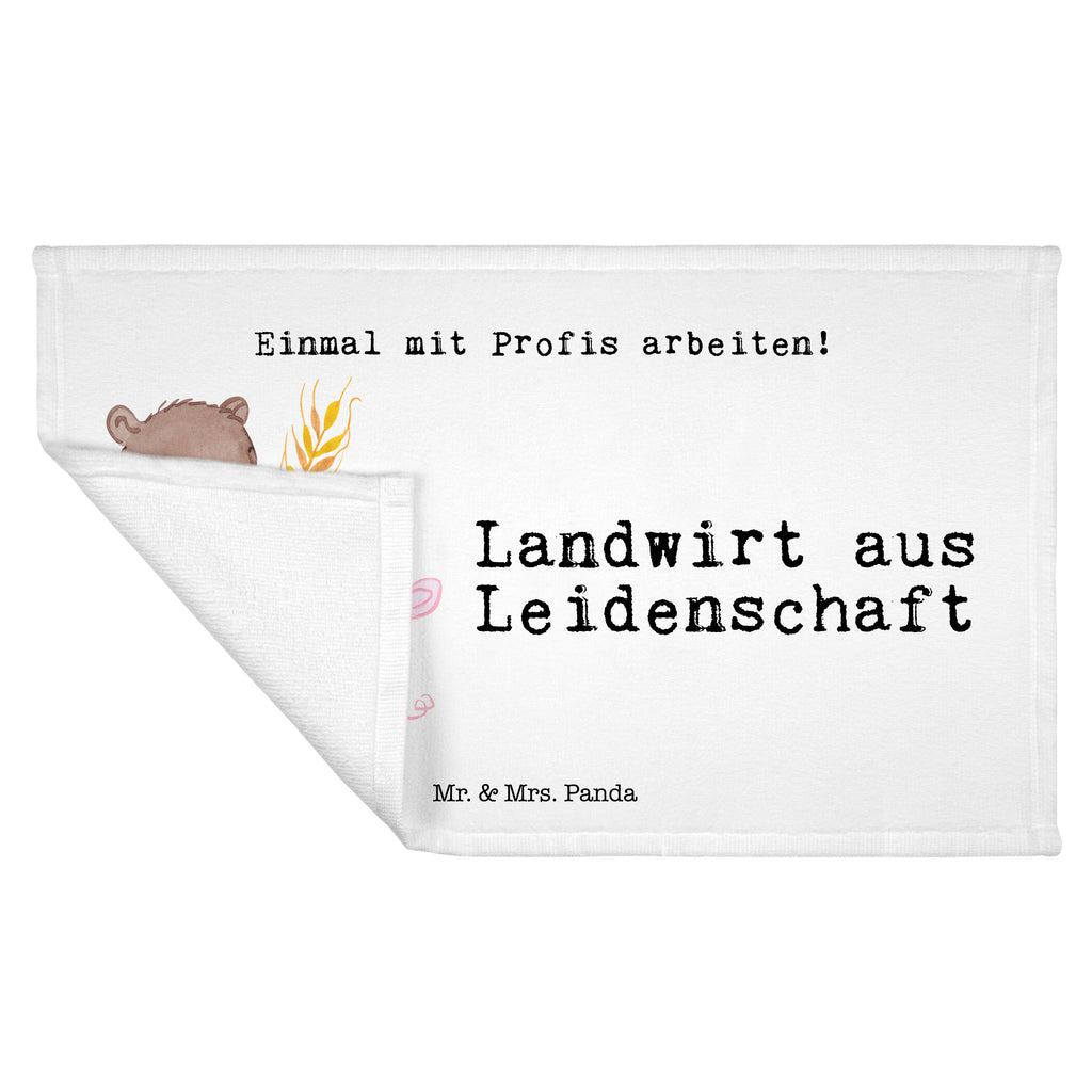 Handtuch Landwirt aus Leidenschaft Gästetuch, Reisehandtuch, Sport Handtuch, Frottier, Kinder Handtuch, Beruf, Ausbildung, Jubiläum, Abschied, Rente, Kollege, Kollegin, Geschenk, Schenken, Arbeitskollege, Mitarbeiter, Firma, Danke, Dankeschön, Landwirt; Bauer, Tierwirt, Agronom, Farmer, Bauernhof