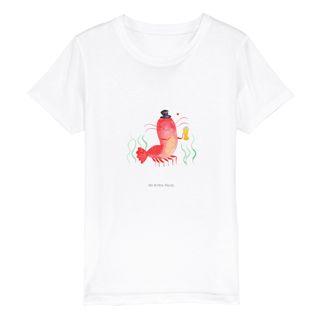 Organic Kinder T-Shirt Hummer mit Weizen Kinder T-Shirt, Kinder T-Shirt Mädchen, Kinder T-Shirt Jungen, Meerestiere, Meer, Urlaub, Garnele, Garnelen, Bier, Kochen, Männerhaushalt, Junggeselle, Junggesellin, Bierliebhaber, Kneipe, Gasthaus, Wirtschaft