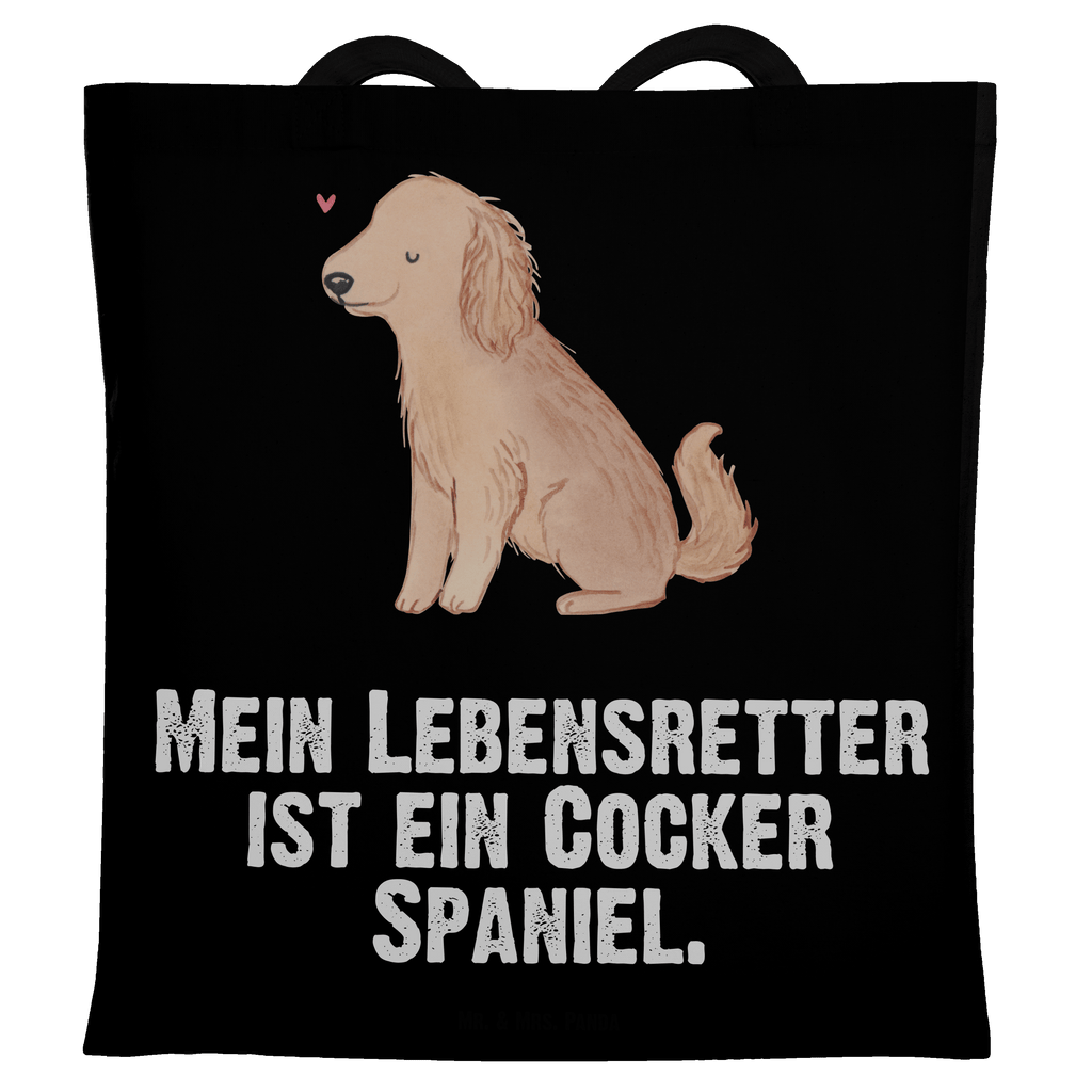 Tragetasche Cocker Spaniel Lebensretter Beuteltasche, Beutel, Einkaufstasche, Jutebeutel, Stoffbeutel, Tasche, Shopper, Umhängetasche, Strandtasche, Schultertasche, Stofftasche, Tragetasche, Badetasche, Jutetasche, Einkaufstüte, Laptoptasche, Hund, Hunderasse, Rassehund, Hundebesitzer, Geschenk, Tierfreund, Schenken, Welpe, Englische Cockerspaniel, Cocker Spaniel