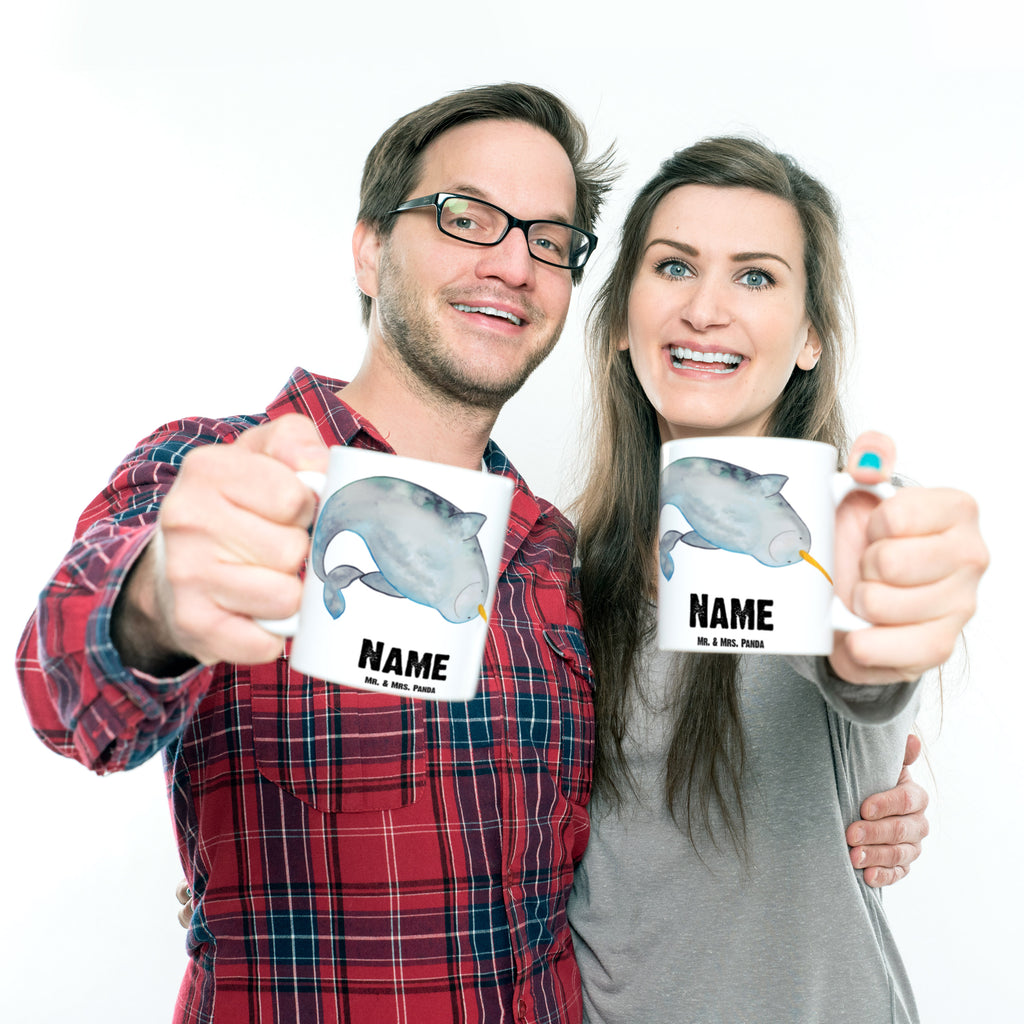 Personalisierte Tasse Narwal Personalisierte Tasse, Namenstasse, Wunschname, Personalisiert, Tasse, Namen, Drucken, Tasse mit Namen, Meerestiere, Meer, Urlaub, Narwal, Wal, Putzen, Hausfrau, Junggesellin, aufräumen, Kinderzimmer