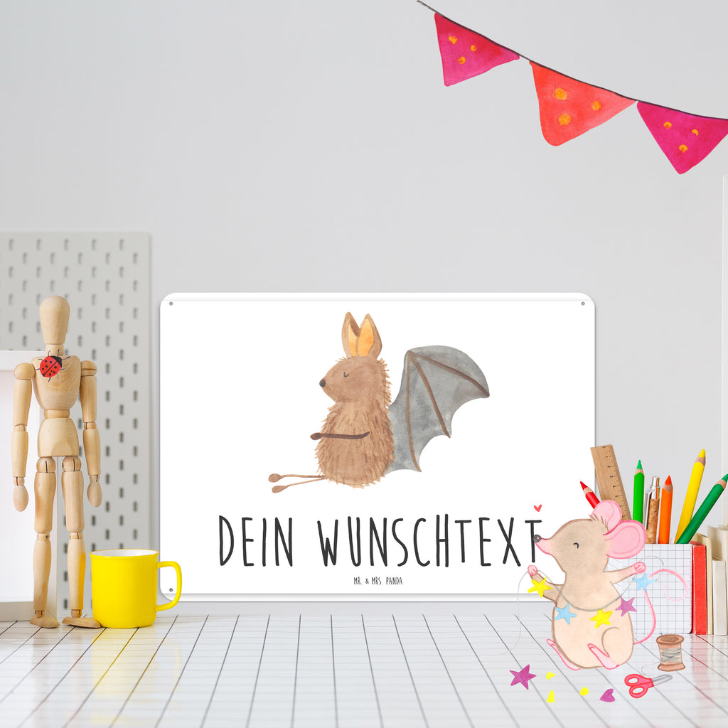 Personalisiertes Blechschild Fledermaus Sitzen Blechschild, Metallschild, Geschenk Schild, Schild, Magnet-Metall-Schild, Deko Schild, Wandschild, Wand-Dekoration, Türschild, Tiermotive, Gute Laune, lustige Sprüche, Tiere, Fledermaus, Fledermäuse, Motivation, entspannen