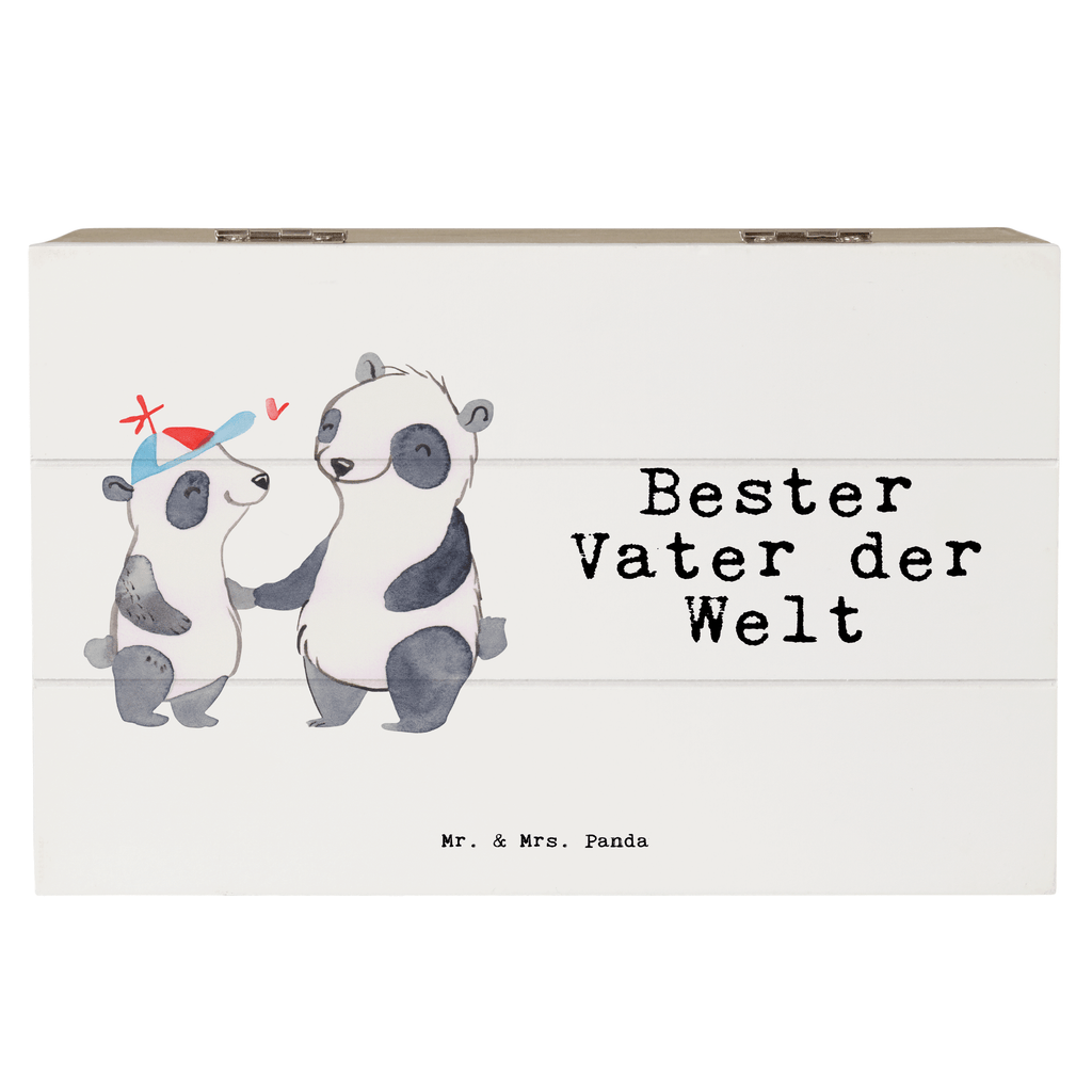 Holzkiste Panda Bester Vater der Welt Holzkiste, Kiste, Schatzkiste, Truhe, Schatulle, XXL, Erinnerungsbox, Erinnerungskiste, Dekokiste, Aufbewahrungsbox, Geschenkbox, Geschenkdose, für, Dankeschön, Geschenk, Schenken, Geburtstag, Geburtstagsgeschenk, Geschenkidee, Danke, Bedanken, Mitbringsel, Freude machen, Geschenktipp, Vater, Papa, Dad, Daddy, Paps, Papi, Vati, Eltern, Geschenk Vater, Mann, Familie, Bester, Kleinigkeit