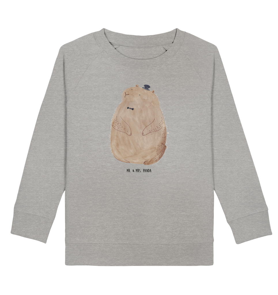 Organic Kinder Pullover Murmeltier Kinder Pullover, Kinder Sweatshirt, Jungen, Mädchen, Tiermotive, Gute Laune, lustige Sprüche, Tiere, Murmeltier, Knigge, Fröhlichkeit, Freundlichkeit, Respekt, Anstand