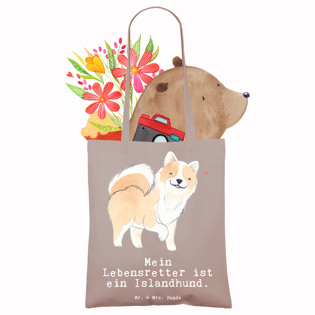 Tragetasche Islandhund Lebensretter Beuteltasche, Beutel, Einkaufstasche, Jutebeutel, Stoffbeutel, Tasche, Shopper, Umhängetasche, Strandtasche, Schultertasche, Stofftasche, Tragetasche, Badetasche, Jutetasche, Einkaufstüte, Laptoptasche, Hund, Hunderasse, Rassehund, Hundebesitzer, Geschenk, Tierfreund, Schenken, Welpe, Islandhund, isländischer Schäferhund