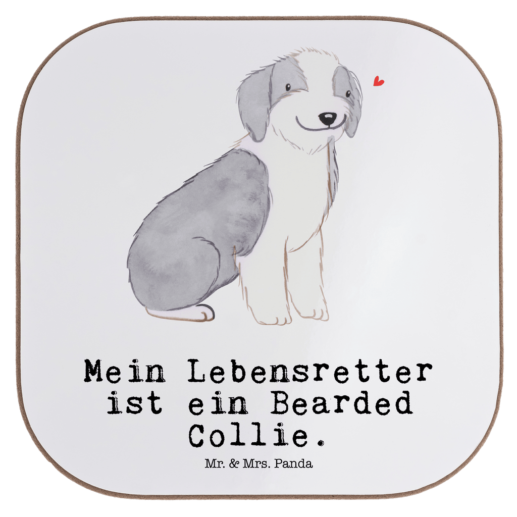 Quadratische Untersetzer Bearded Collie Lebensretter Untersetzer, Bierdeckel, Glasuntersetzer, Untersetzer Gläser, Getränkeuntersetzer, Untersetzer aus Holz, Untersetzer für Gläser, Korkuntersetzer, Untersetzer Holz, Holzuntersetzer, Tassen Untersetzer, Untersetzer Design, Hund, Hunderasse, Rassehund, Hundebesitzer, Geschenk, Tierfreund, Schenken, Welpe, Bearded Collie, britischer Hütehund