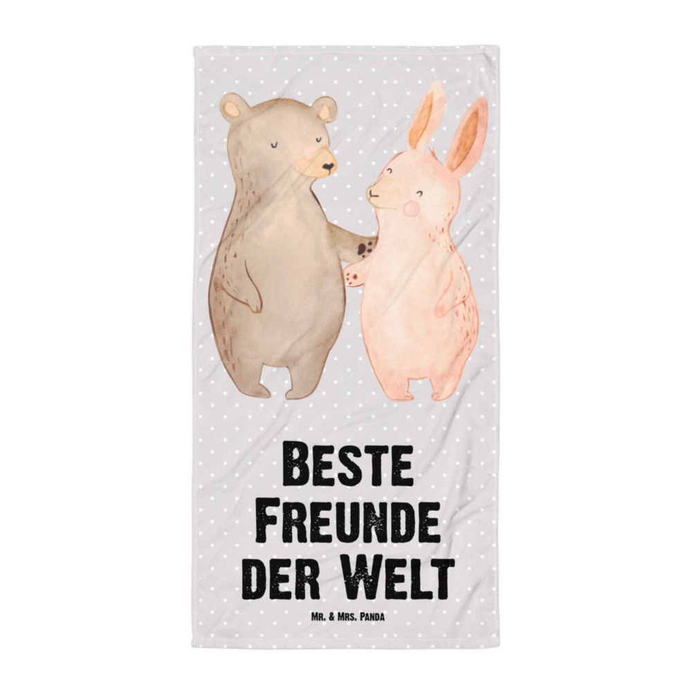 XL Badehandtuch Hase Beste Freunde der Welt Handtuch, Badetuch, Duschtuch, Strandtuch, Saunatuch, für, Dankeschön, Geschenk, Schenken, Geburtstag, Geburtstagsgeschenk, Geschenkidee, Danke, Bedanken, Mitbringsel, Freude machen, Geschenktipp, Freunde, best friends, Freundschaft, Freundin, Freund, Clique, Kumpel, bae, bff