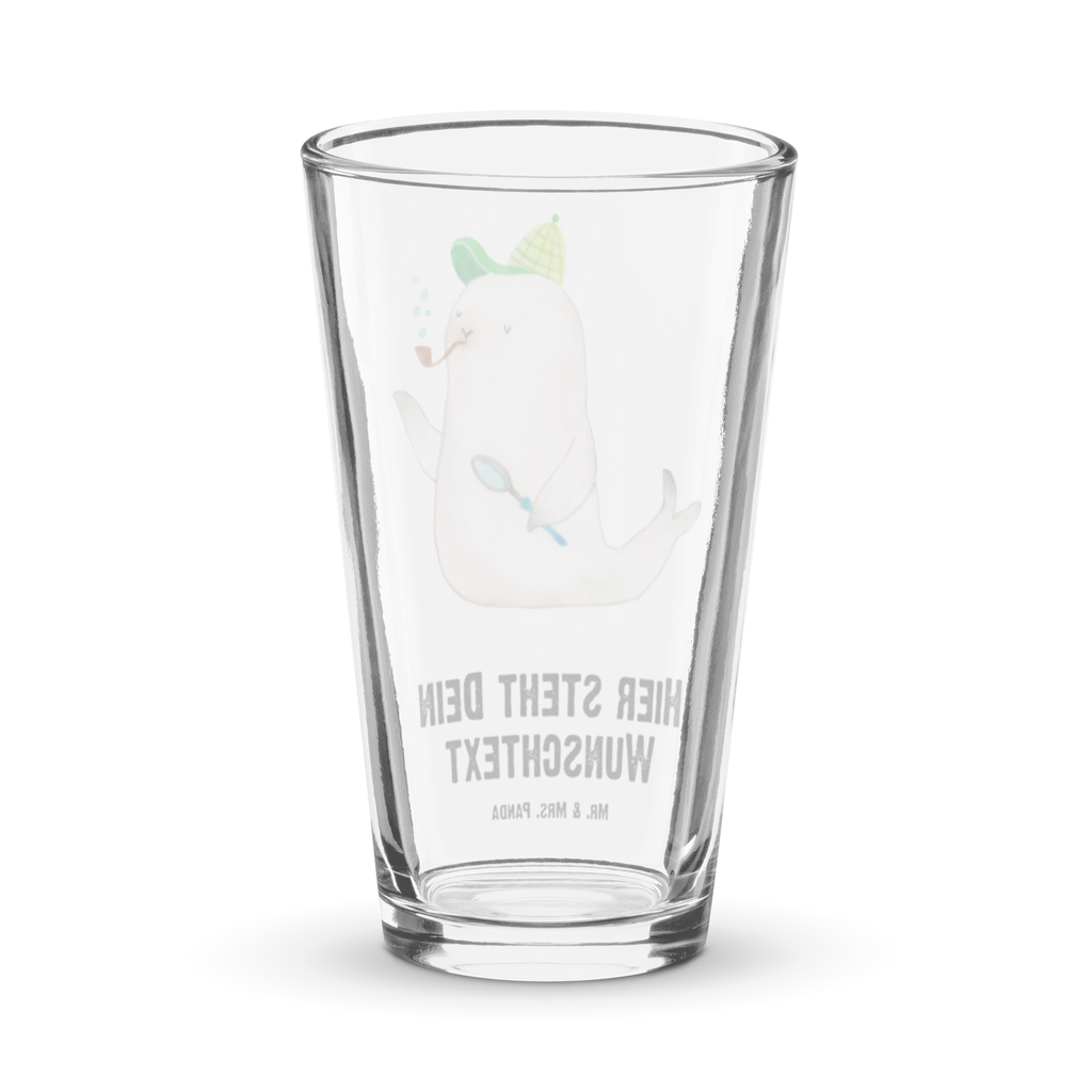 Personalisiertes Trinkglas Robbe Sherlock Personalisiertes Trinkglas, Personalisiertes Glas, Personalisiertes Pint Glas, Personalisiertes Bierglas, Personalisiertes Cocktail Glas, Personalisiertes Wasserglas, Glas mit Namen, Glas selber bedrucken, Wunschtext, Selbst drucken, Wunschname, Tiermotive, Gute Laune, lustige Sprüche, Tiere