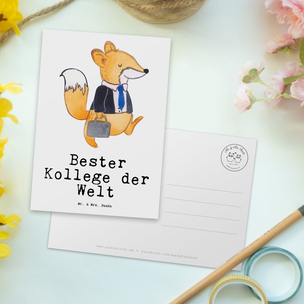 Postkarte Fuchs Bester Kollege der Welt Postkarte, Karte, Geschenkkarte, Grußkarte, Einladung, Ansichtskarte, Geburtstagskarte, Einladungskarte, Dankeskarte, Ansichtskarten, Einladung Geburtstag, Einladungskarten Geburtstag, für, Dankeschön, Geschenk, Schenken, Geburtstag, Geburtstagsgeschenk, Geschenkidee, Danke, Bedanken, Mitbringsel, Freude machen, Geschenktipp, Arbeitskollege, Kollege, Büro, Abschiedsgeschenk, Ruhestand, Arbeit, Mitarbeiter, Berufsgenosse, Beruf