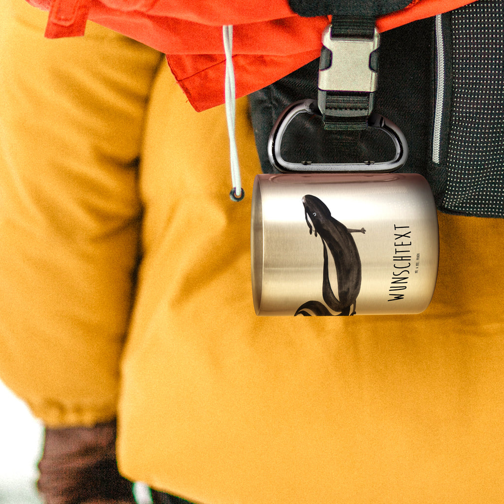 Personalisierter Edelstahlbecher Stinktier Yoga Personalisierte Edelstahltasse, Personalisierter Edelstahlbecher, Personalisierter Outdoor Becher, Personalisierte Outdoor Tasse, Stinktier, Skunk, Wildtier, Raubtier, Stinker, Stinki, Yoga, Namaste, Lebe, Liebe, Lache