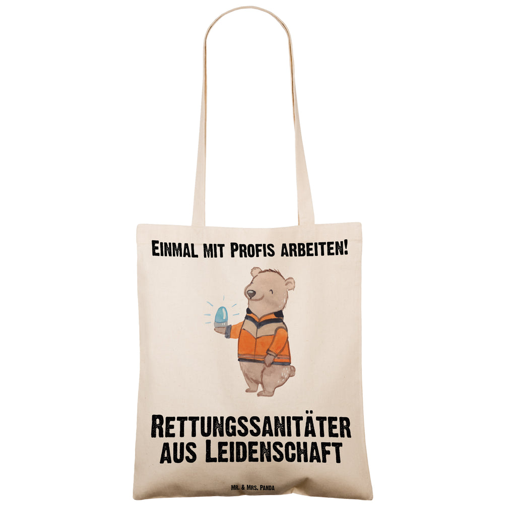 Tragetasche Rettungssanitäter aus Leidenschaft Beuteltasche, Beutel, Einkaufstasche, Jutebeutel, Stoffbeutel, Tasche, Shopper, Umhängetasche, Strandtasche, Schultertasche, Stofftasche, Tragetasche, Badetasche, Jutetasche, Einkaufstüte, Laptoptasche, Beruf, Ausbildung, Jubiläum, Abschied, Rente, Kollege, Kollegin, Geschenk, Schenken, Arbeitskollege, Mitarbeiter, Firma, Danke, Dankeschön